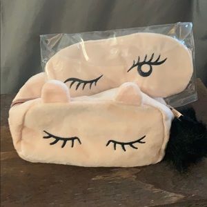 Makeup bag with Sleep Mask